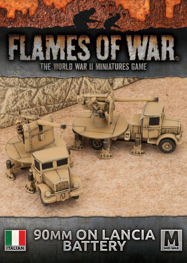 Flames of War | Italian 90mm On Lancia Battery | 15mm Resin / Metal Unit