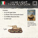 Flames of War | Italian L6/40 Light Tank Platoon | 15mm Resin / Metal Unit