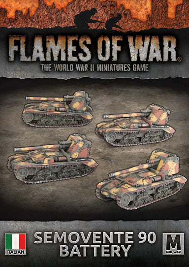 Flames of War | Italian Semovente 90 Battery | 15mm Resin / Metal Unit