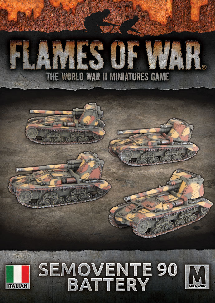 Flames of War | Italian Semovente 90 Battery | 15mm Resin / Metal Unit