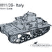 Culverin Models | M11 / 39 Italian Tank | 28mm Scale | 3d Printed Resin