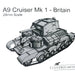 Culverin Models | British A9 Cruiser Tank | 28mm Scale | 3d Printed Resin