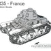 Culverin Models | French R35 Tank | 28mm Scale | 3d Printed Resin