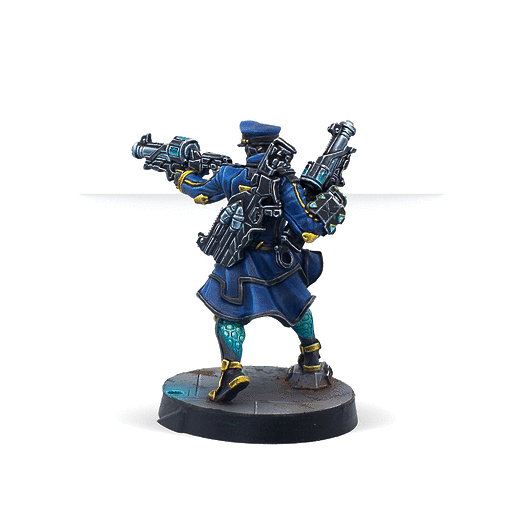 Infinity | 012 Bluecoat Adhesive Launcher | 28mm Metal Blister Pack