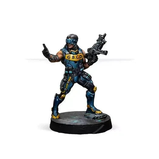 Infinity | 012 Gangbuster Hacker | 28mm Metal Blister Pack