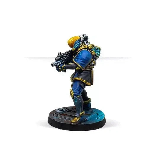 Infinity | 012 Raveneye Officer SMG | 28mm Metal Blister Pack