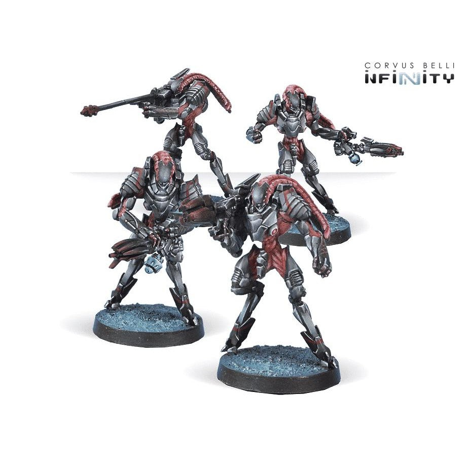 Infinity | Combined Army Unidron Batroids| 28mm Metal Unit