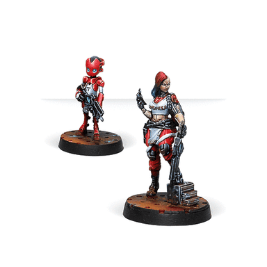 Infinity | Nomads Zoe and Pi-Well Special Clockmakers Team | 28mm Metal Blister Pack