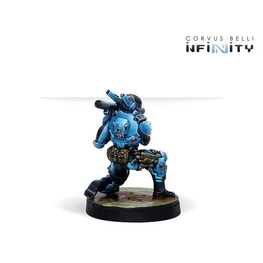 Infinity | Panoceania | Echo Bravo, Fast Intervention Unit Rocket Launcher | 28mm Metal Blister Pack