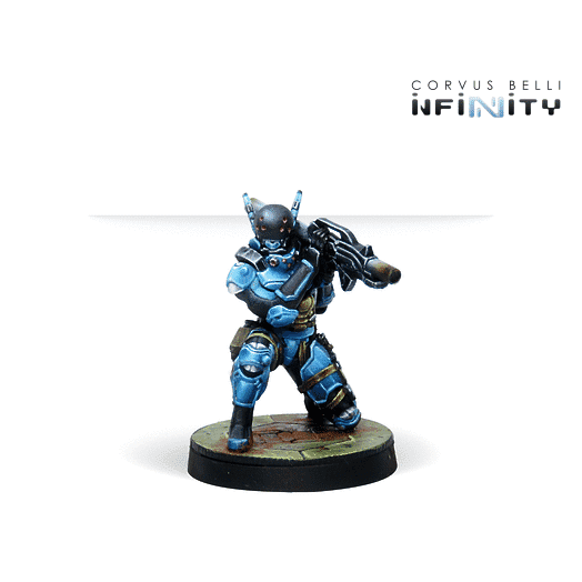 Infinity | Panoceania | Echo Bravo, Fast Intervention Unit Rocket Launcher | 28mm Metal Blister Pack