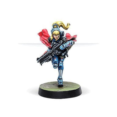 Infinity | Panoceania Jeanne D'Arc 2.0 Spitfire | 28mm Metal Blister Pack