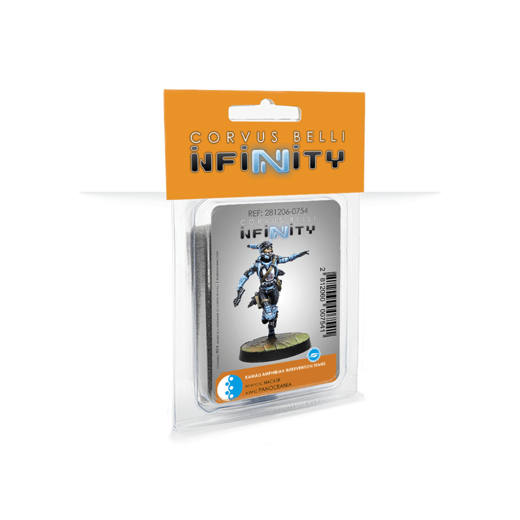 Infinity | Panoceania | Kamau Amphibian Intervention Teams Hacker | 28mm Metal Blister Pack