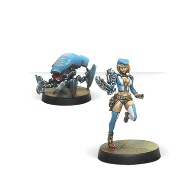 Infinity | Panoceania Tech Bee and Crabbot | 28mm Metal Blister Pack