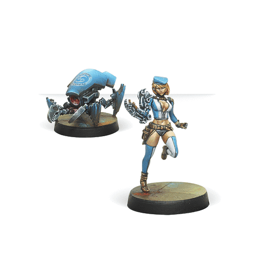 Infinity | Panoceania Tech Bee and Crabbot | 28mm Metal Blister Pack