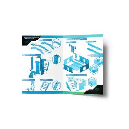 Infinity | Terrain Darpan Xeno-Station Scenery Expansion Pack | 28mm Cardboard Terrain