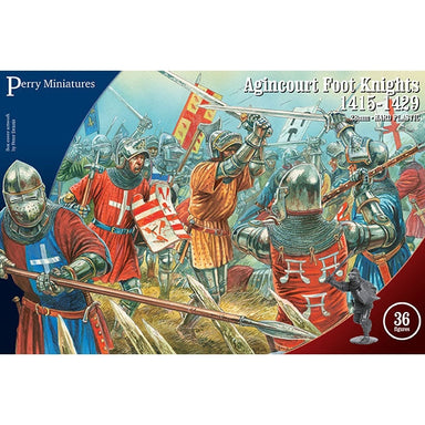 Perry Miniatures | HYW Agincourt Foot Knights 1415-1429 | 28mm Plastic Unit | North Star Games | Miniature Kingdoms