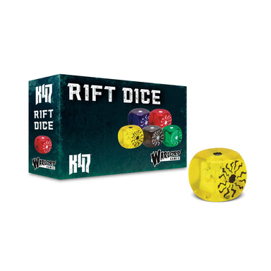 Konflikt 47 | Rift Dice Yellow | 12 x D6 Dice