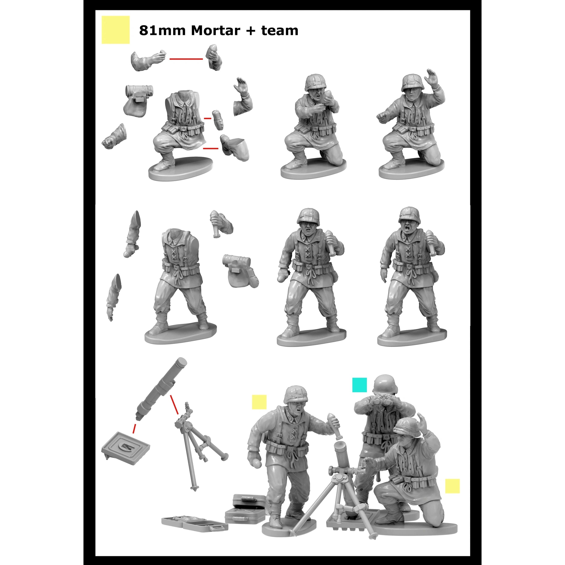 Late War German Heavy Weapons Support 1944-1945 32 | 28mm Plastic Unit