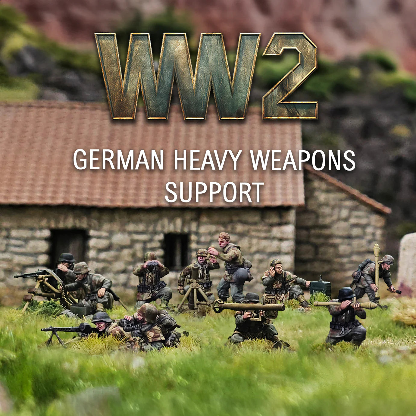 Late War German Heavy Weapons Support 1944-1945 32 | 28mm Plastic Unit