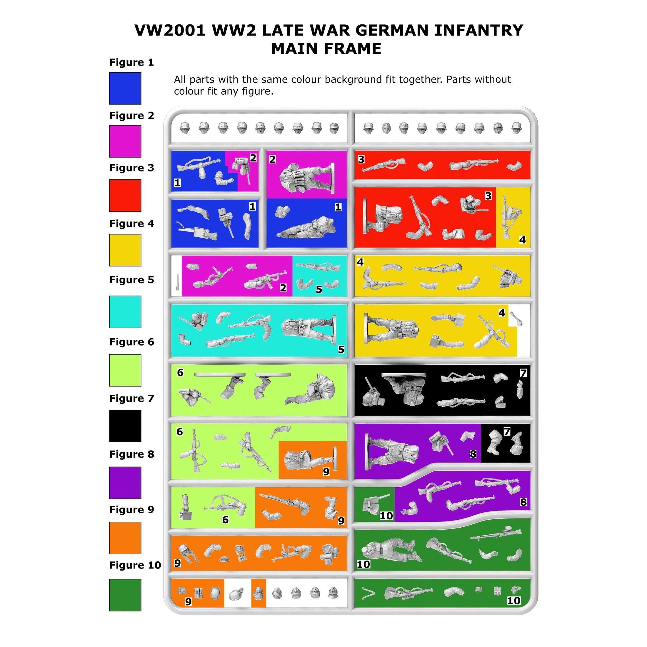Late War German Heavy Weapons Support 1944-1945 32 | 28mm Plastic Unit