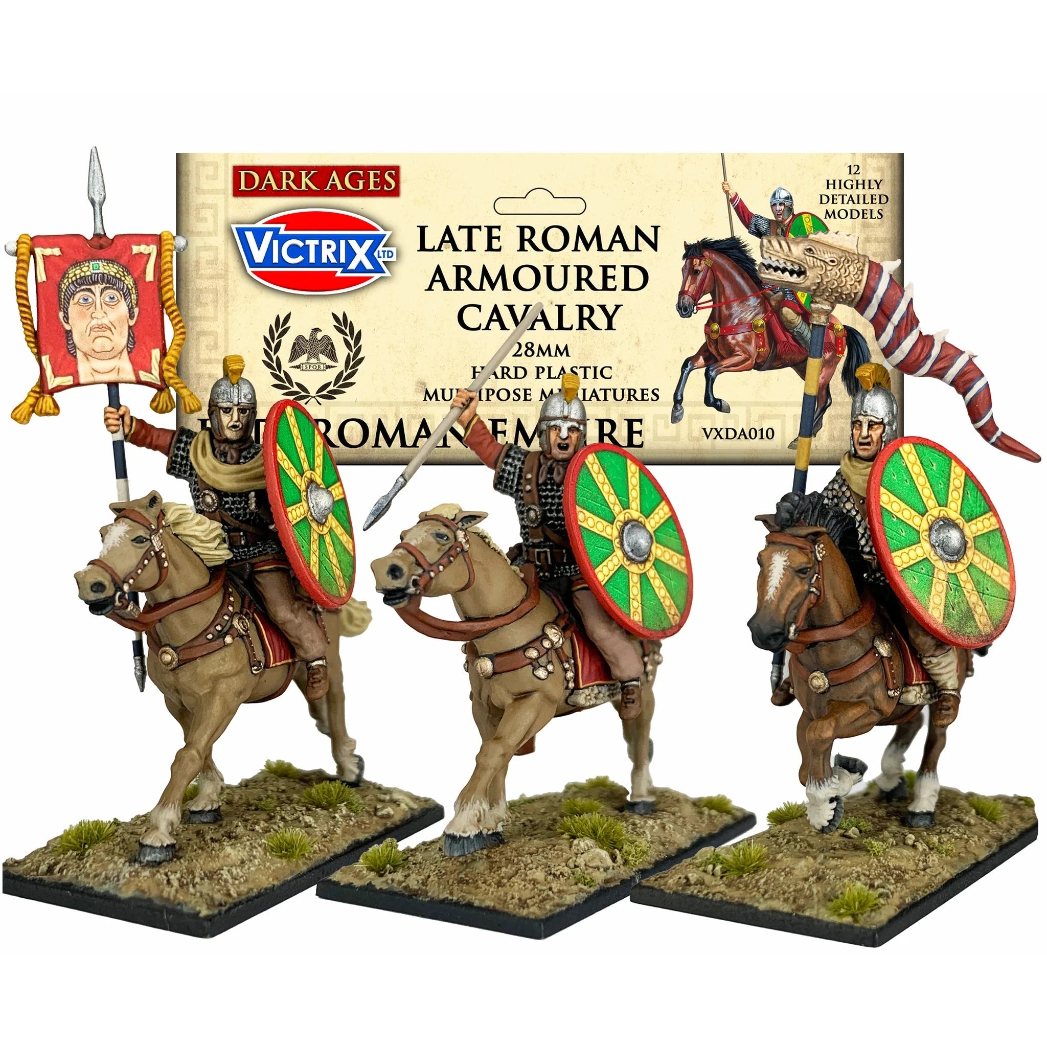 Victrix | Dark Ages Late Roman Armoured Cavalry | 28mm Plastic Unit | North Star Games | Miniature Kingdoms