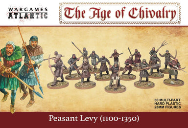 Wargames Atlantic | Age Of Chivalry | Peasant Levy 1100-1350 | 28mm Plastic Unit