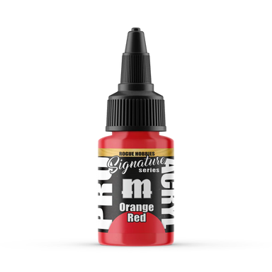 Pro Acryl | Rogue Hobbies Orange Red | 22ml Individual Paint | Element Games | Miniature Kingdoms