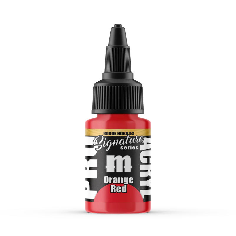 Pro Acryl | Rogue Hobbies Orange Red | 22ml Individual Paint | Element Games | Miniature Kingdoms