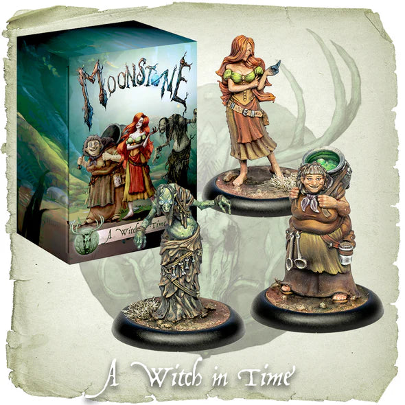 Moonstone | A Witch In Time | 28mm Resin Unit | Goblin King Games | Miniature Kingdoms