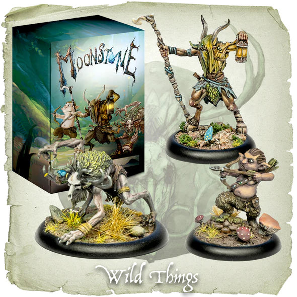 Moonstone | Faun Wild Things | 28mm Resin Unit | Goblin King Games | Miniature Kingdoms