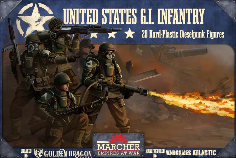 Marcher - Empires at War | United States GI Infantry | Plastic Unit Box