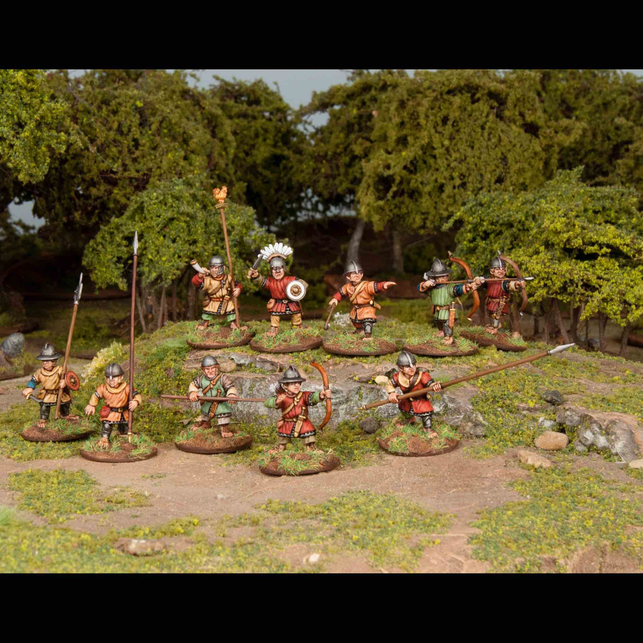 Classic Fantasy | Halfling Militia | Plastic Unit | Wargames Atlantic | Miniature Kingdoms