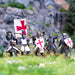 Medieval Foot Knights 32 Figs | 28mm Plastic Unit