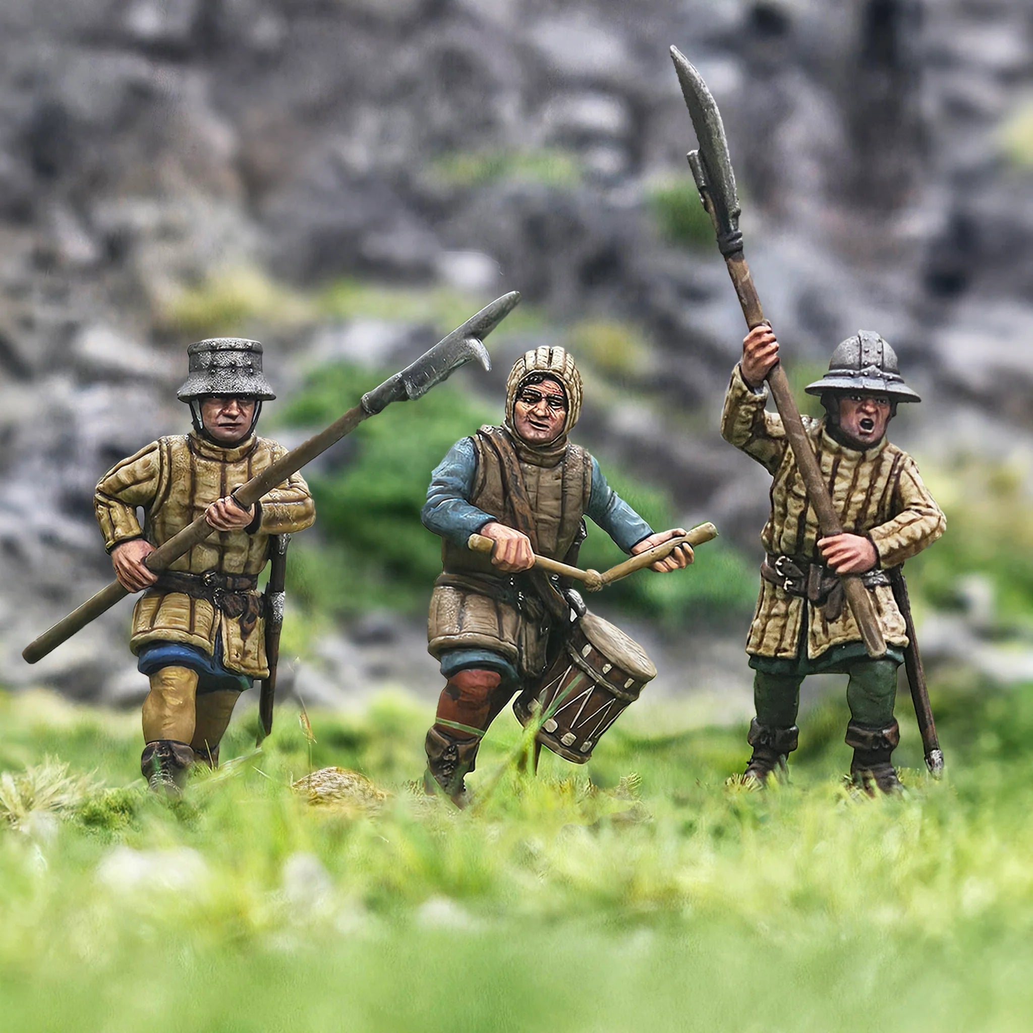 Medieval Foot Sergeants 32 Figs | 28mm Plastic Unit