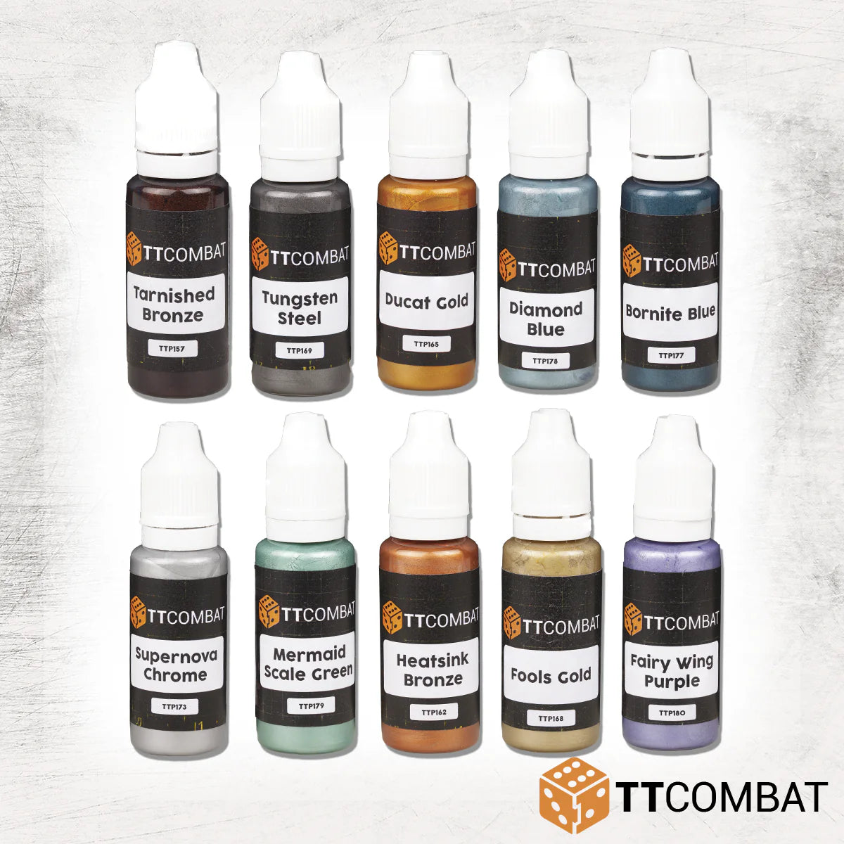 TTCombat | Metallic Paint Set | 17ml Paint Set | TTCombat | Miniature Kingdoms