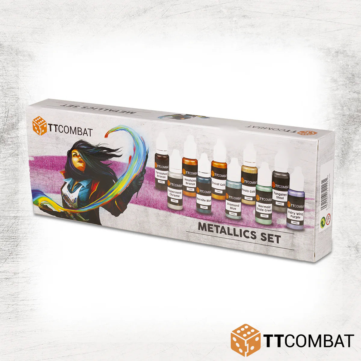 TTCombat | Metallic Paint Set | 17ml Paint Set | TTCombat | Miniature Kingdoms