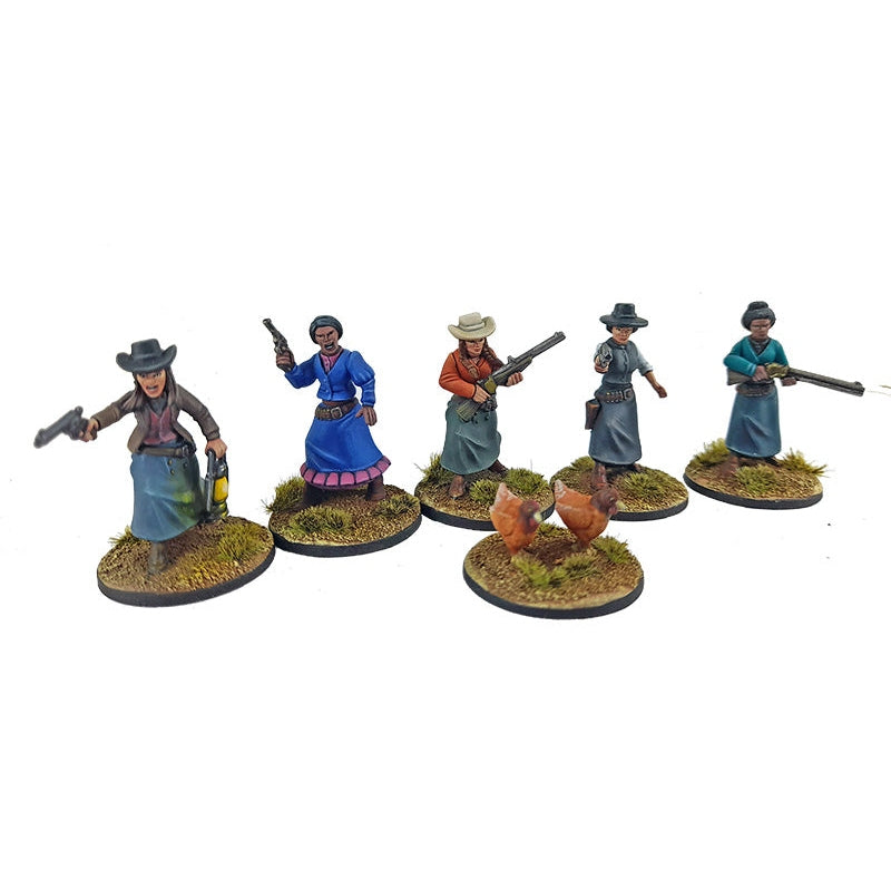 Dead Man's Hand | Gunfighters 2 Female | 28mm Plastic Unit | North Star Games | Miniature Kingdoms