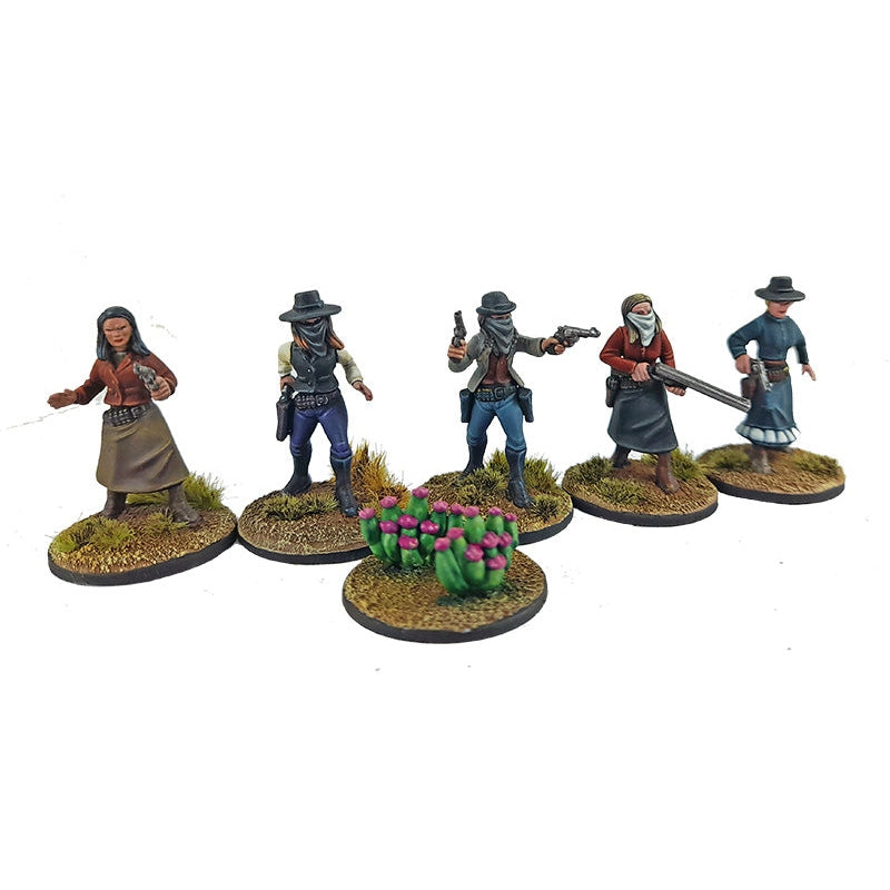 Dead Man's Hand | Gunfighters 2 Female | 28mm Plastic Unit | North Star Games | Miniature Kingdoms