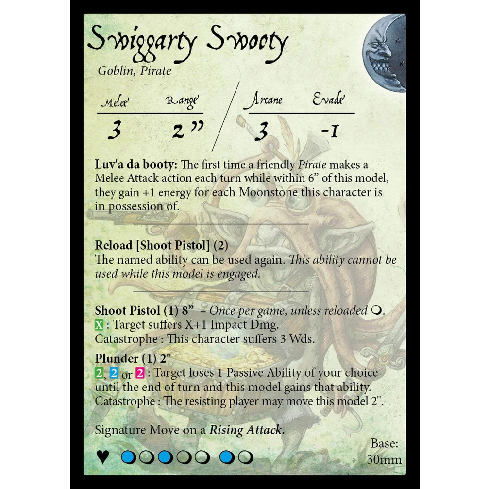 Moonstone | Booty's Bilge | 28mm Resin Unit | Goblin King Games | Miniature Kingdoms