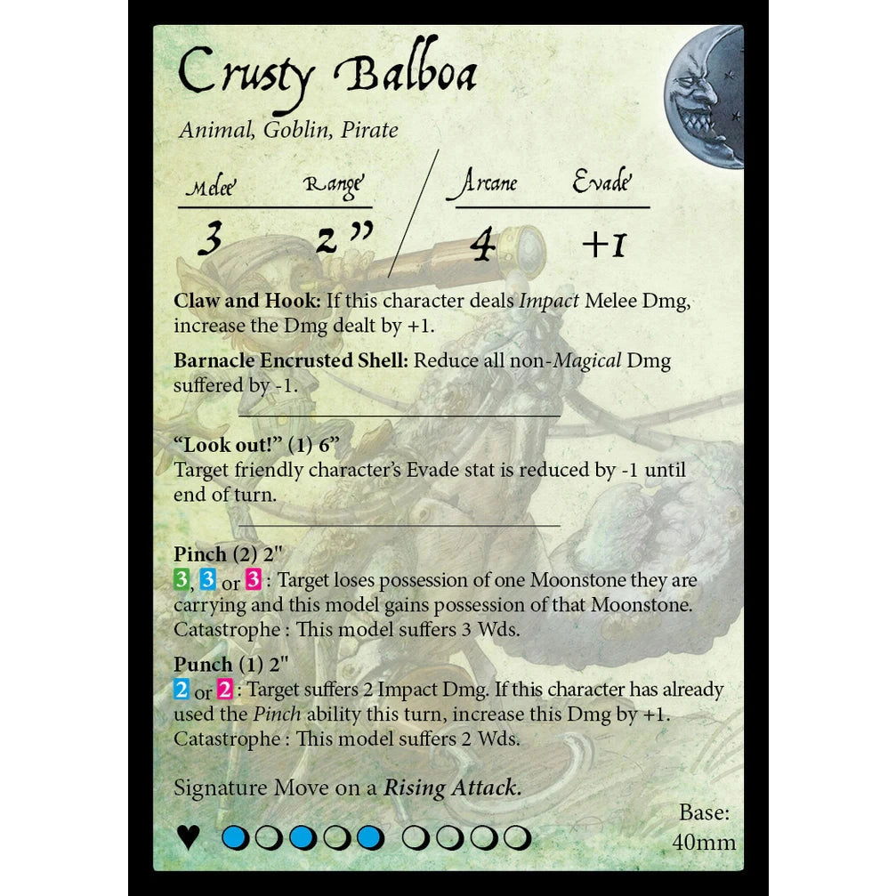 Moonstone | Booty's Bilge | 28mm Resin Unit | Goblin King Games | Miniature Kingdoms