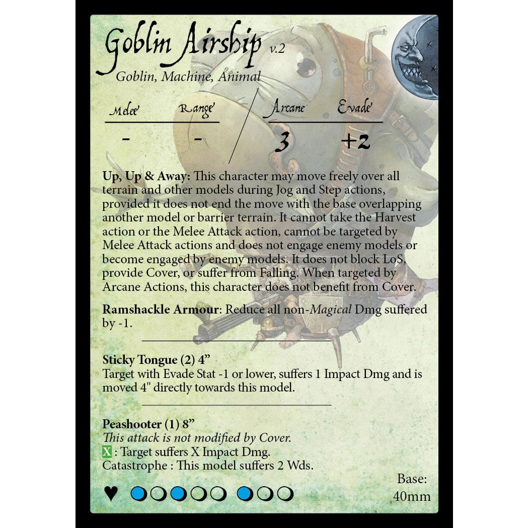 Moonstone | Dominion | Goblin Airship | 28mm Resin Unit