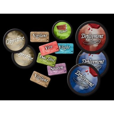 Muskets & Tomahawks | Muskets And Tomahawks Tokens | Softback Rulebook for 28mm | North Star Games | Miniature Kingdoms