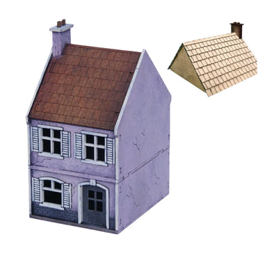 Sarissa Precision | World War Europe Terrace House N001 | MDF Terrain