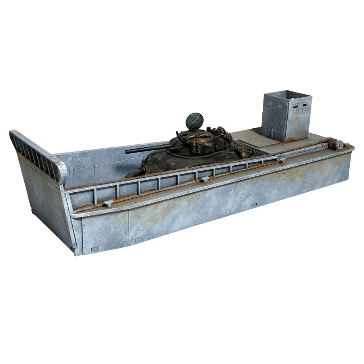 Sarissa Precision | World War Europe LCM Landing Craft Mechanized N063 | MDF Terrain