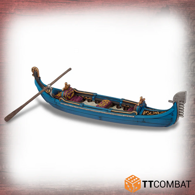 Tabletop Scenics | Streets Of Venice Noble Gondola | 28mm Resin Blister Pack | TTCombat | Miniature Kingdoms