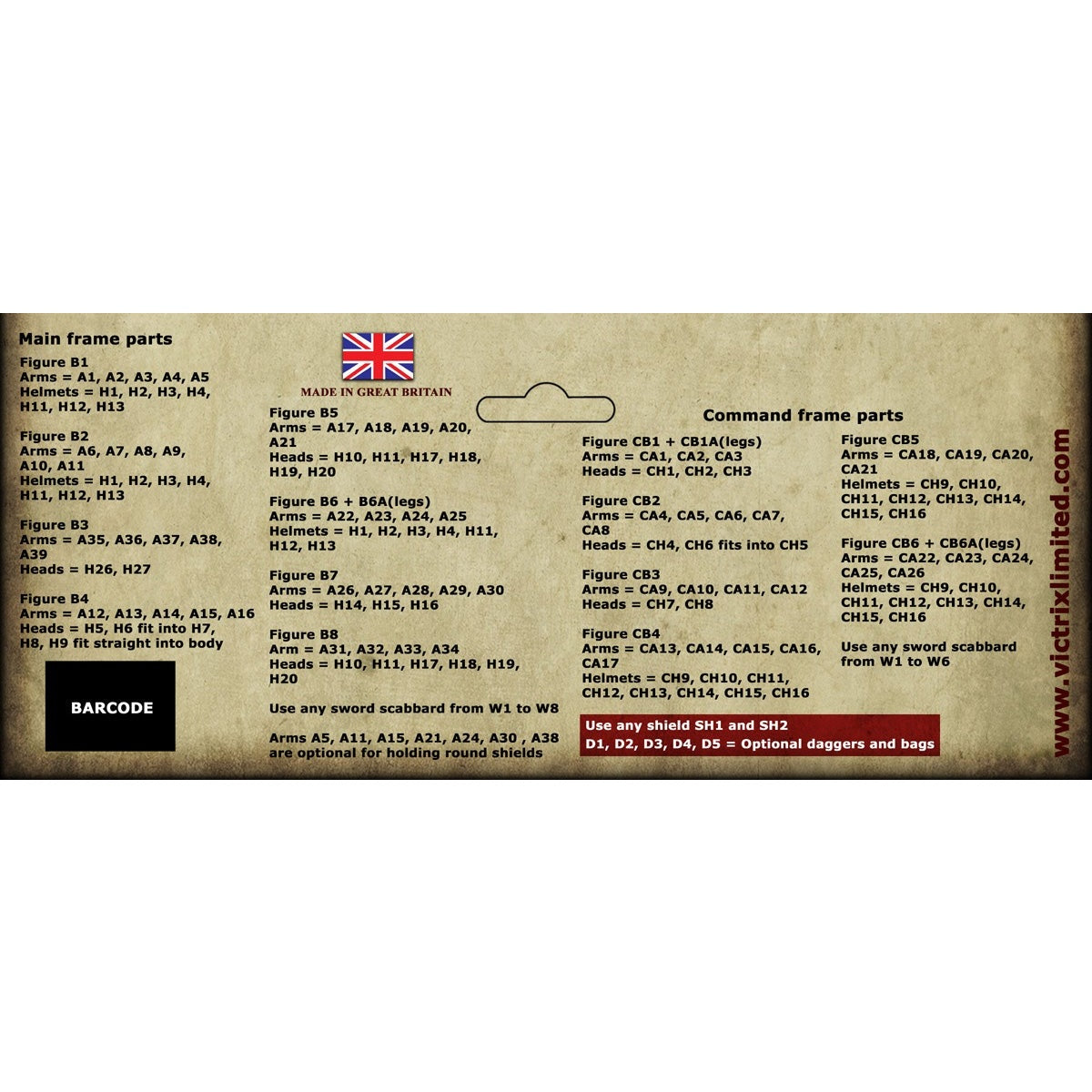 Norman Infantry | 28mm One Sprue