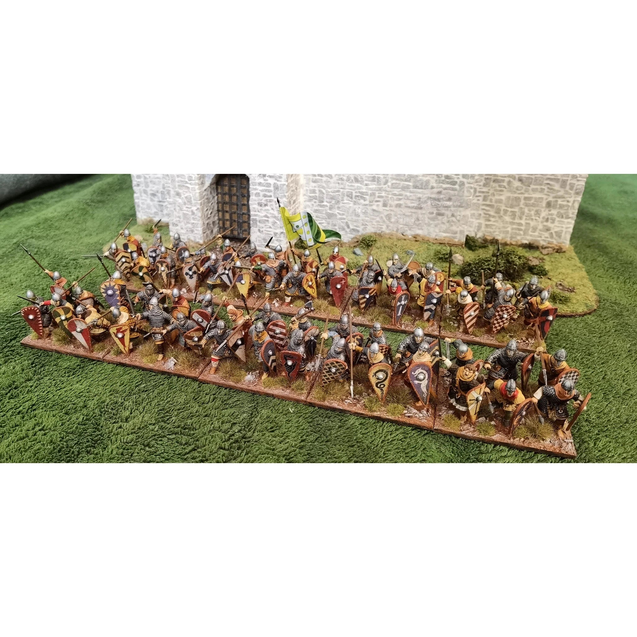 Victrix | Dark Ages Norman Infantry Sixty Model Pack | 28mm Plastic Unit | North Star Games | Miniature Kingdoms