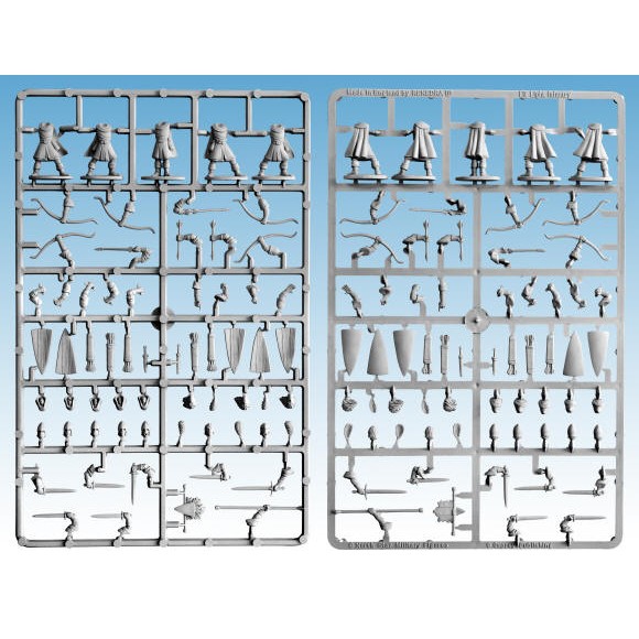 Oathmark | Elf Light Infantry | 28mm One Sprue