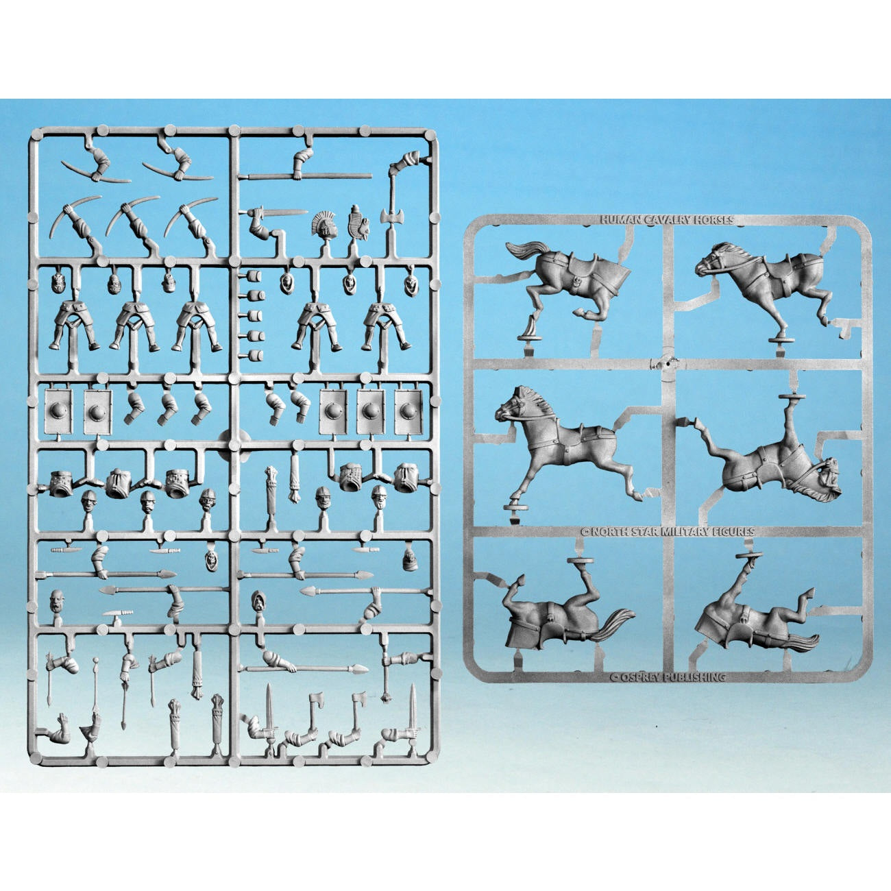 Oathmark | Human Cavalry and Horses | 28mm Sprues