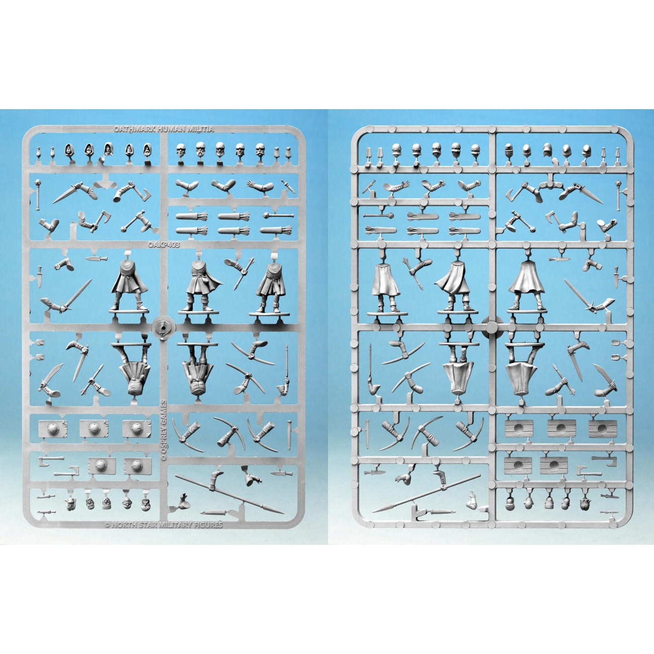Oathmark | Human Light Infantry | 28mm One Sprue